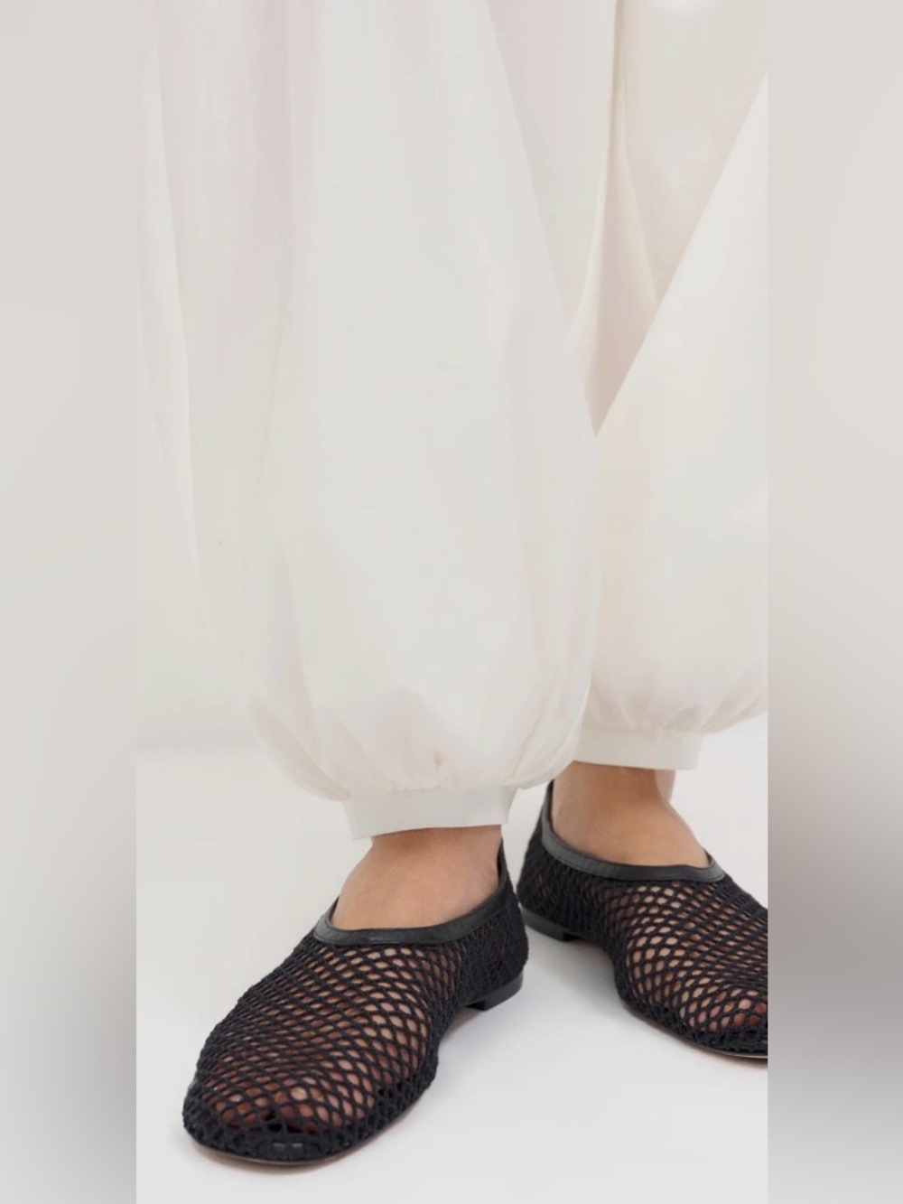 Reformation Britt Ballet Flats In Mesh 🔥 Size 10
